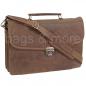 Preview: Aktentasche Leder Aktenmappe Schultertasche  46439